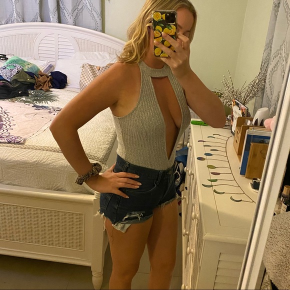 Gray SEEK the Label knit Bodysuit - Picture 3 of 8